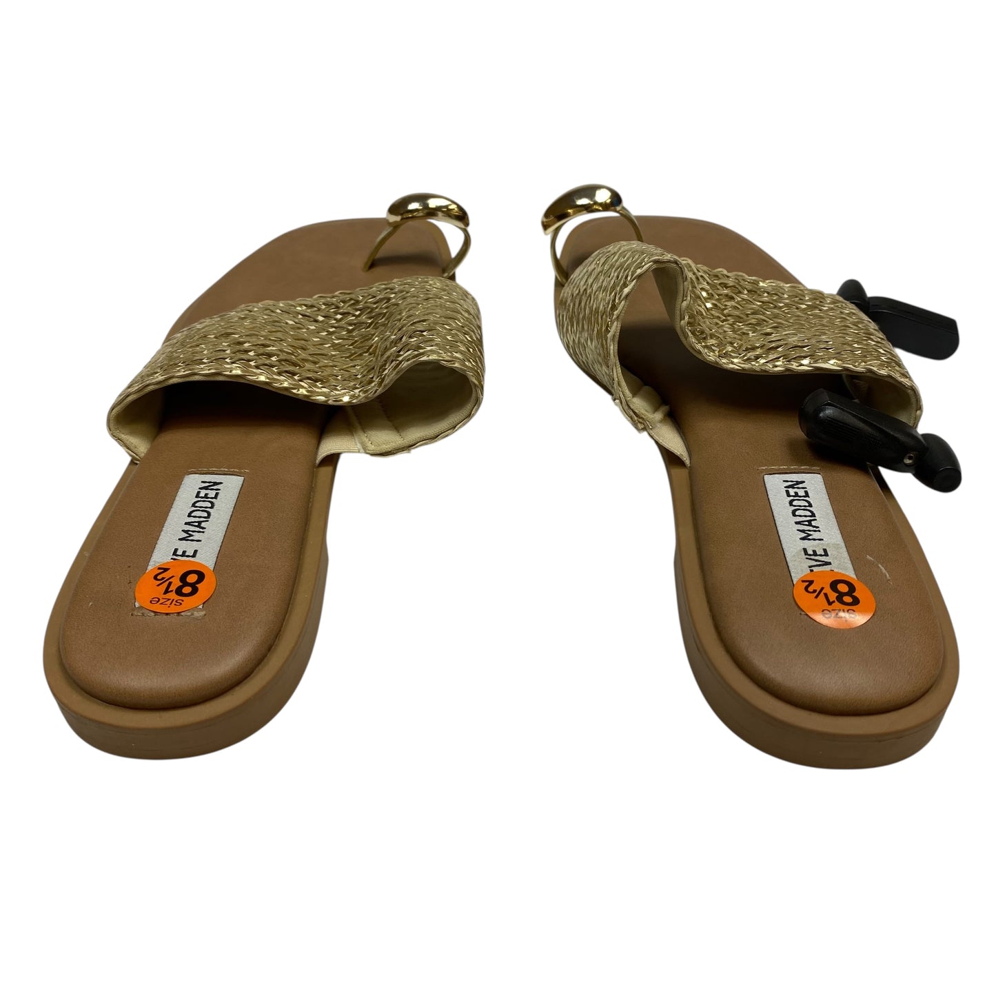 Sandals Flats By Steve Madden In Gold, Size:8.5