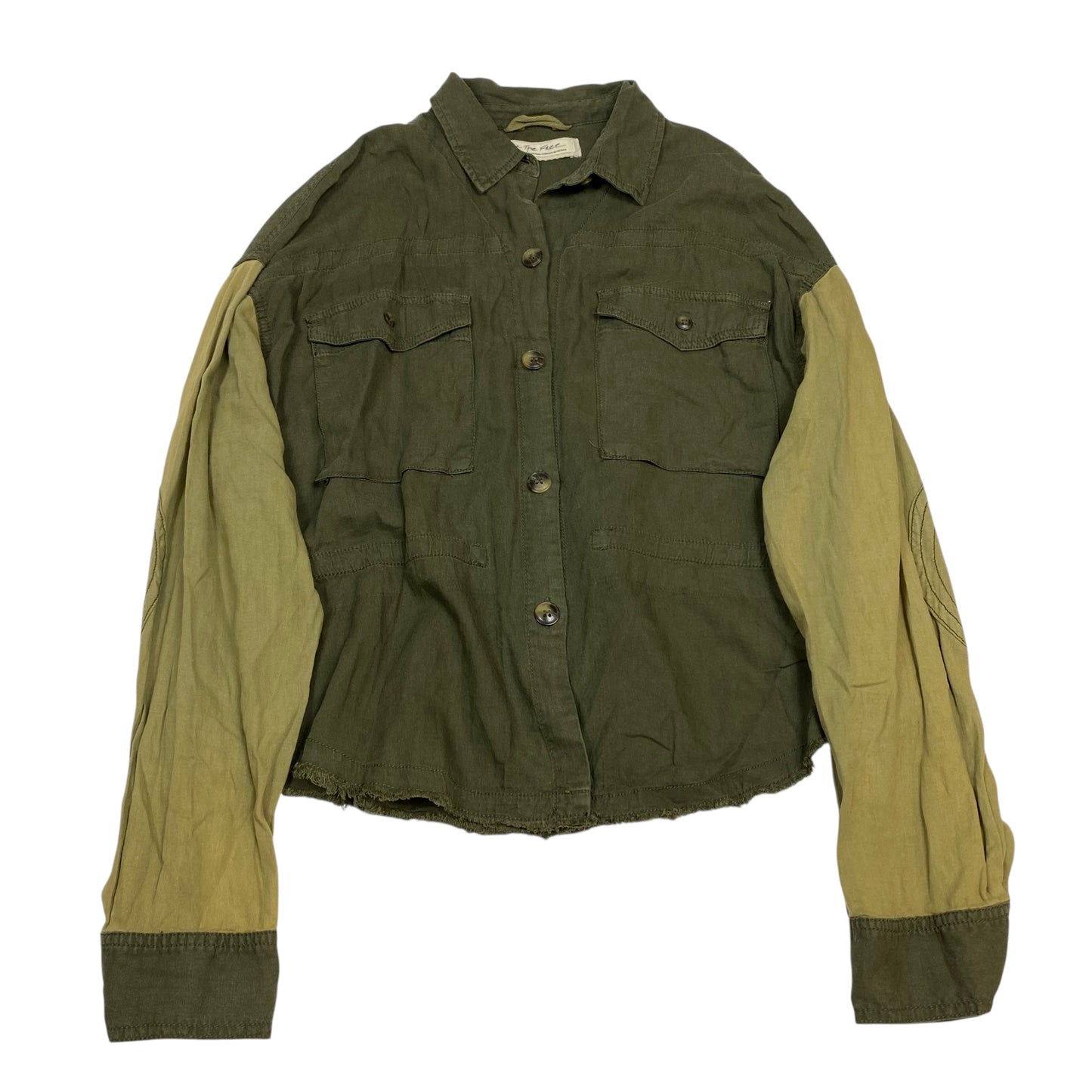 Top Ls By We The Free In Green, Size:S