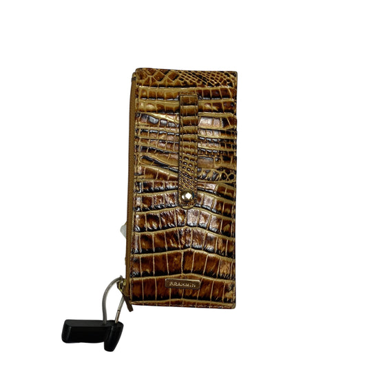 Wallet Designer By Brahmin In Brown & Tan, Size:Medium