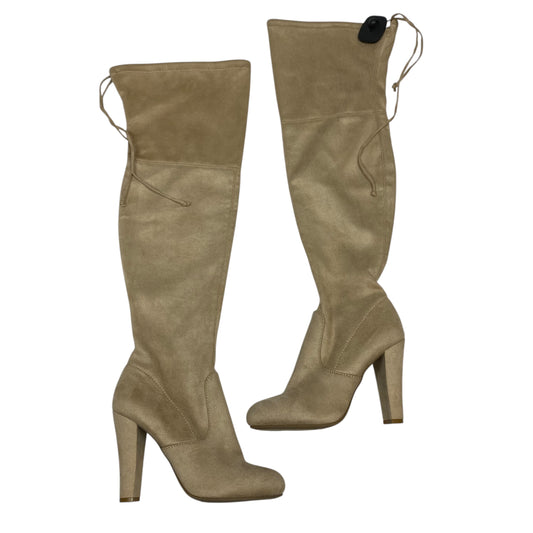 Boots Over-The-Knee Heels By Zigi Soho In Tan, Size:7
