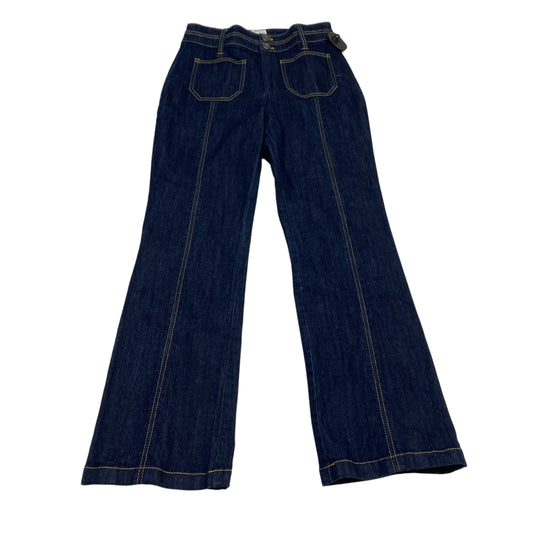 Jeans Straight By Cinc A Sept In Blue Denim, Size:2