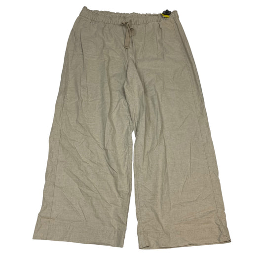Pants Linen By Lane Bryant In Tan, Size:1X