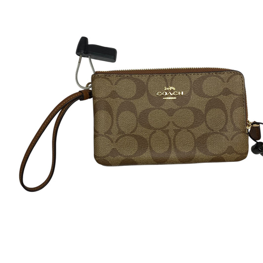 Wristlet Designer By Coach In Brown, Size:Medium