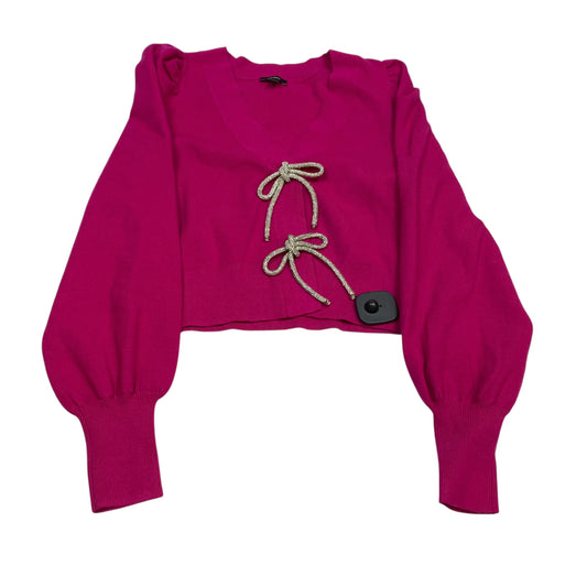 Sweater Cardigan By Express In Pink, Size:Xs