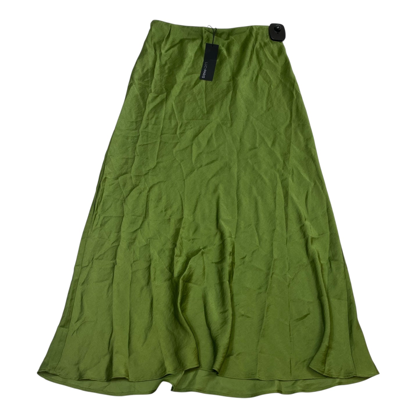 Skirt Midi By Lucky Paris In Green, Size:Xs