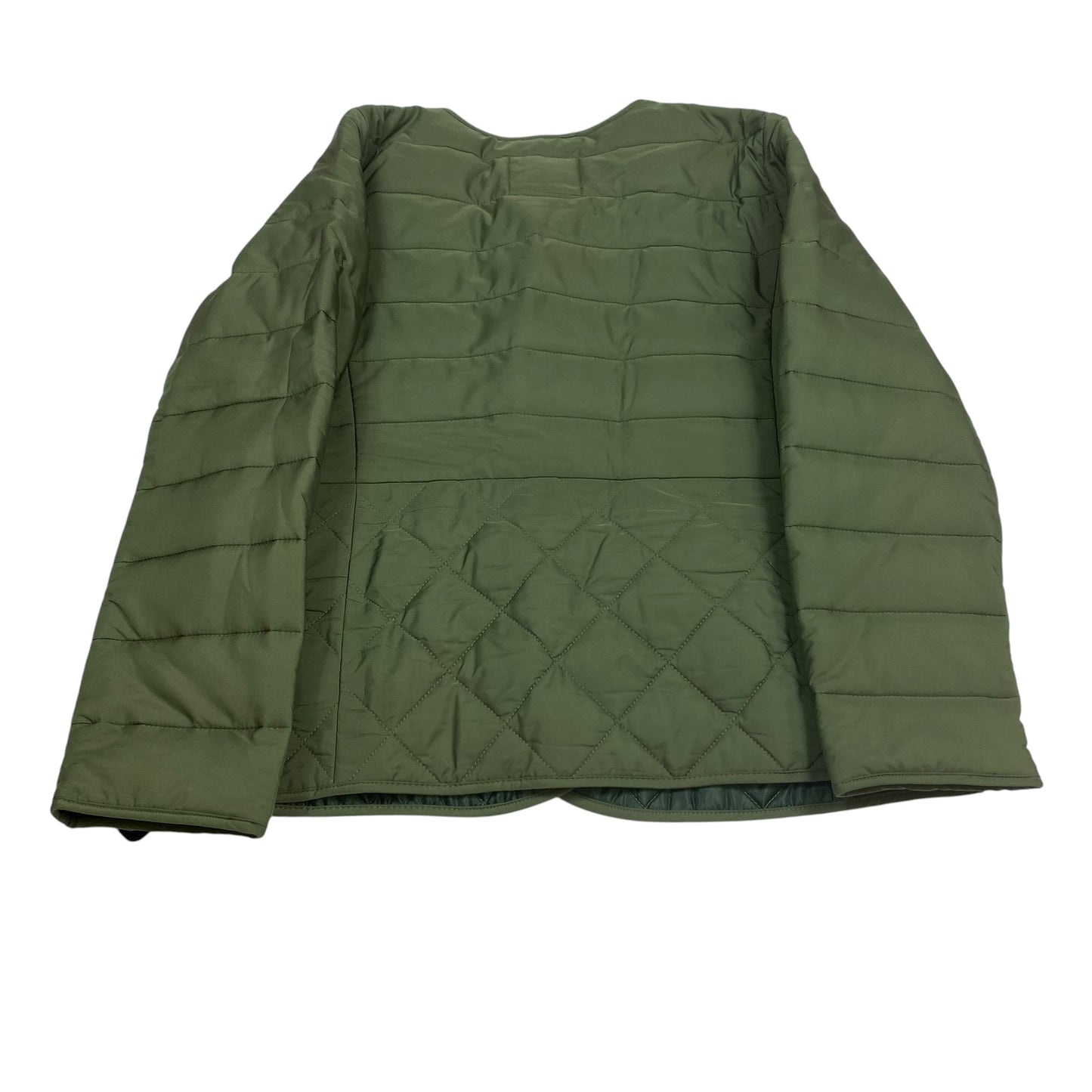 Jacket Puffer & Quilted By Talbots In Green, Size:Mp
