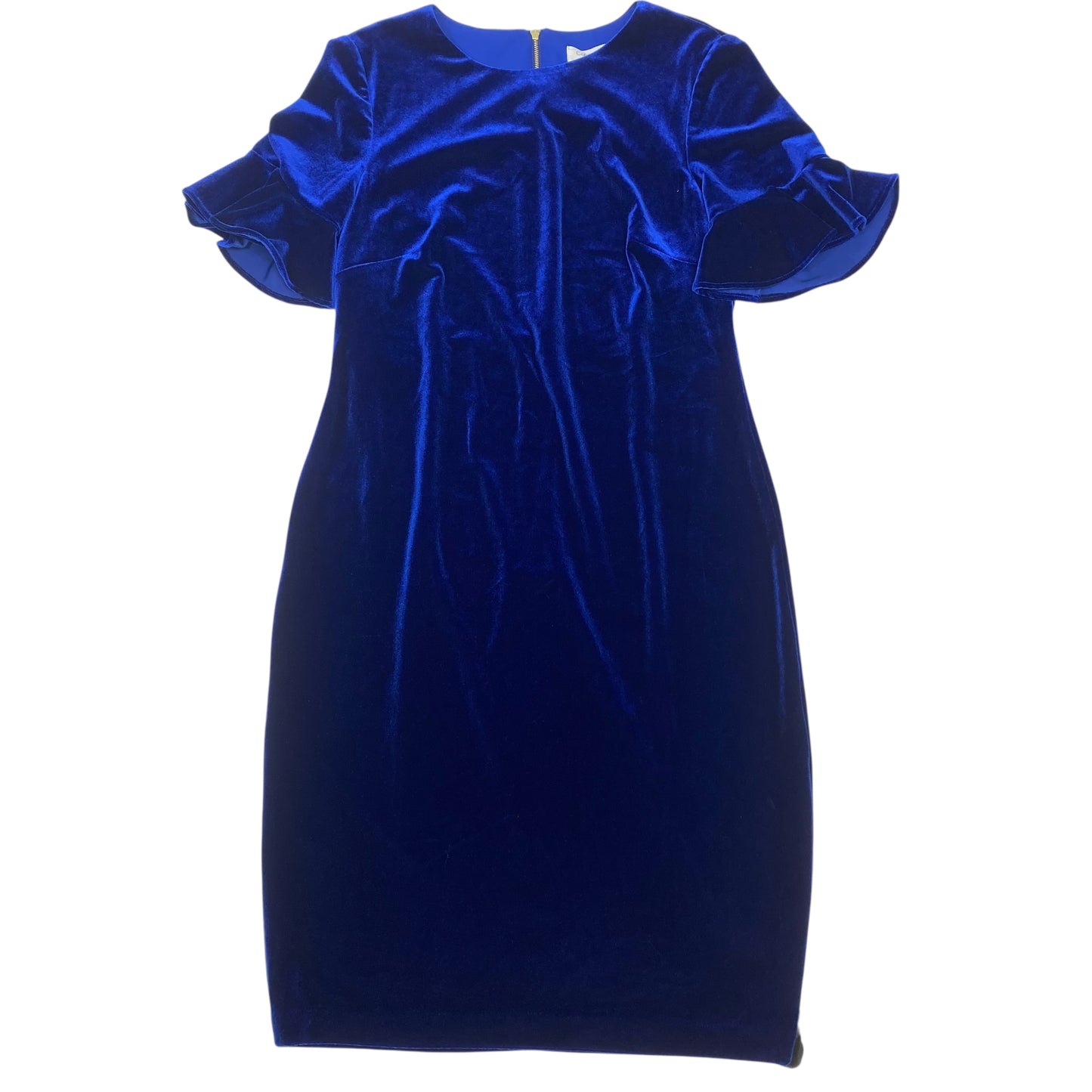 Dress Work By Calvin Klein In Blue, Size:M