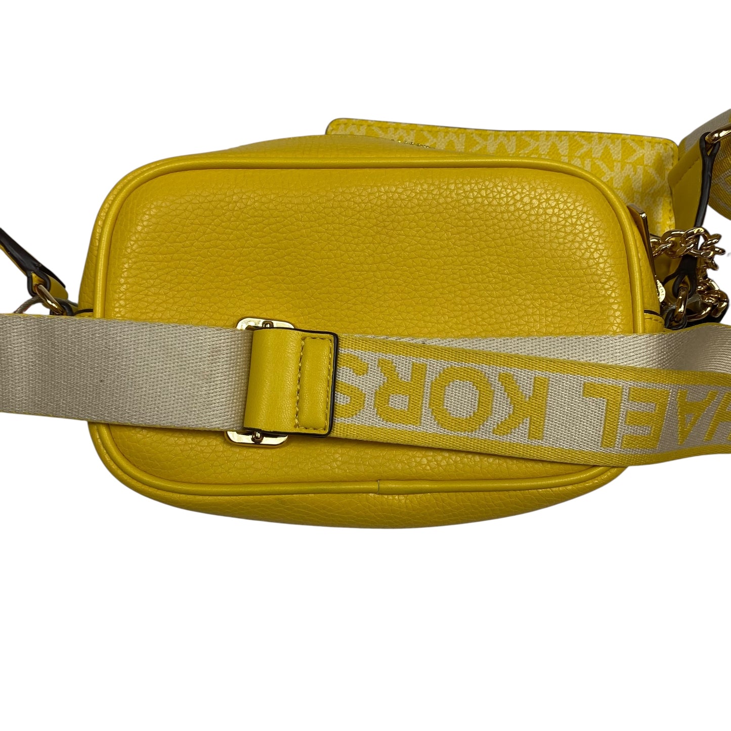 Crossbody Designer By Michael Kors In Yellow, Size:Medium