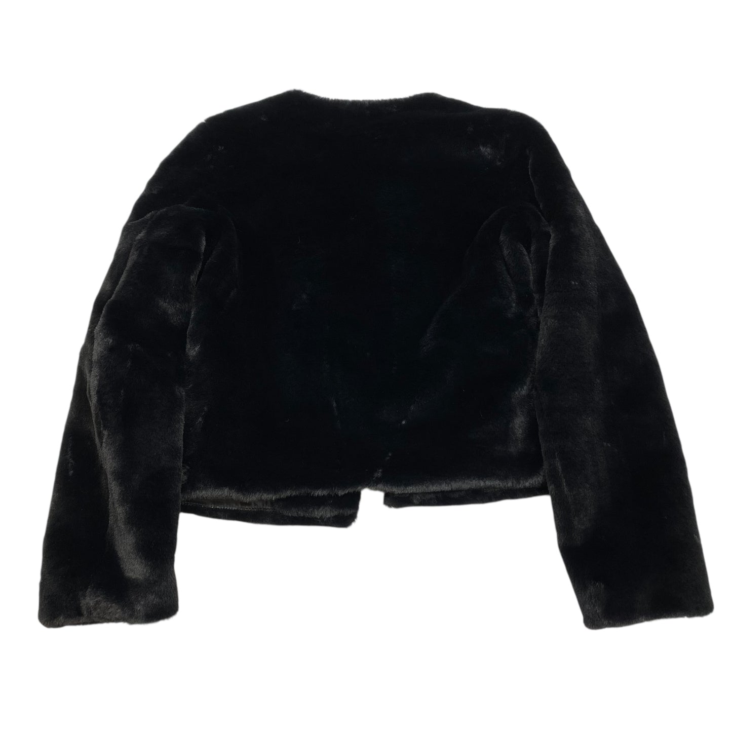 Jacket Faux Fur & Sherpa By Express In Black, Size:M