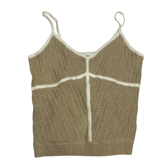 Top Sleeveless By Banana Republic In Tan, Size:S