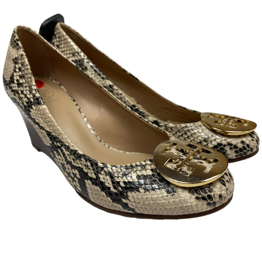 Shoes Designer By Tory Burch In Snakeskin Print, Size:6.5