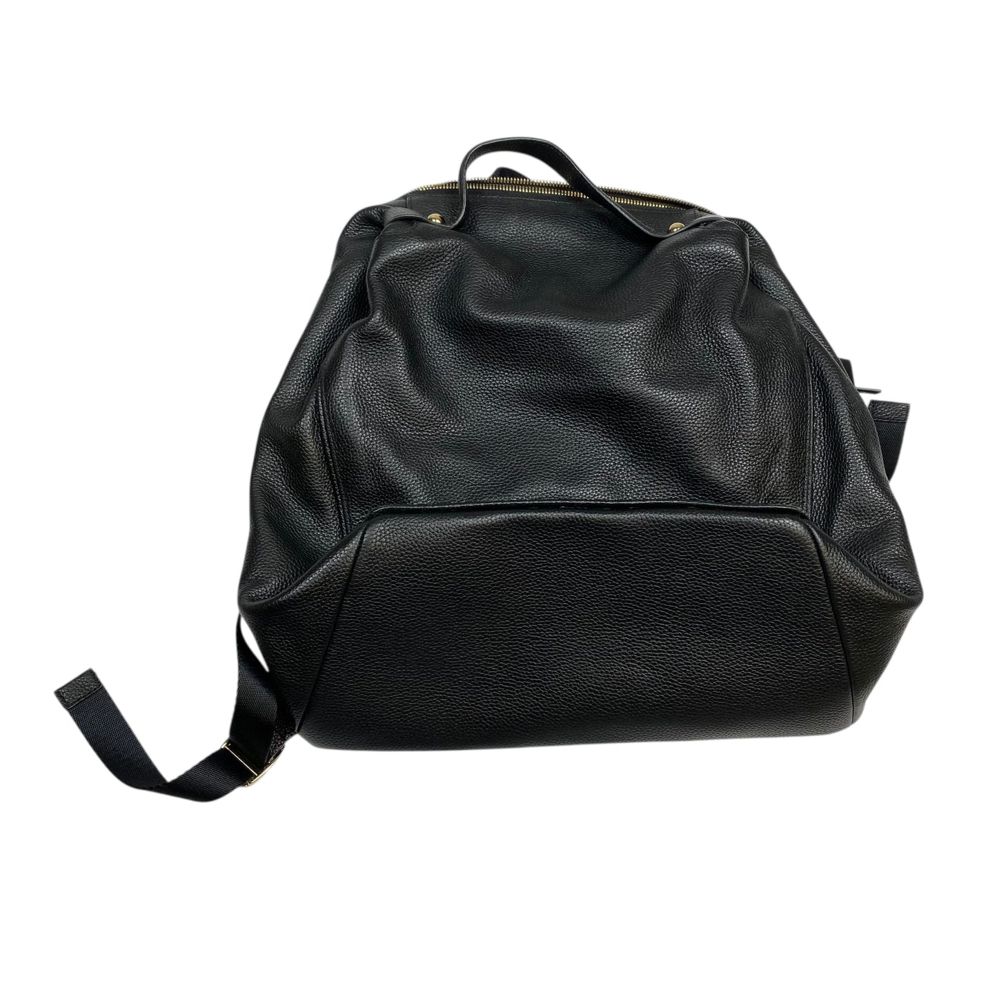 Backpack Leather By Clothes Mentor In Black, Size:Medium