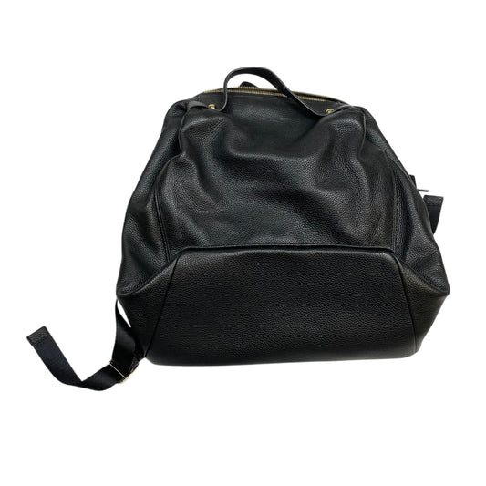 Backpack Leather By Clothes Mentor In Black, Size:Medium