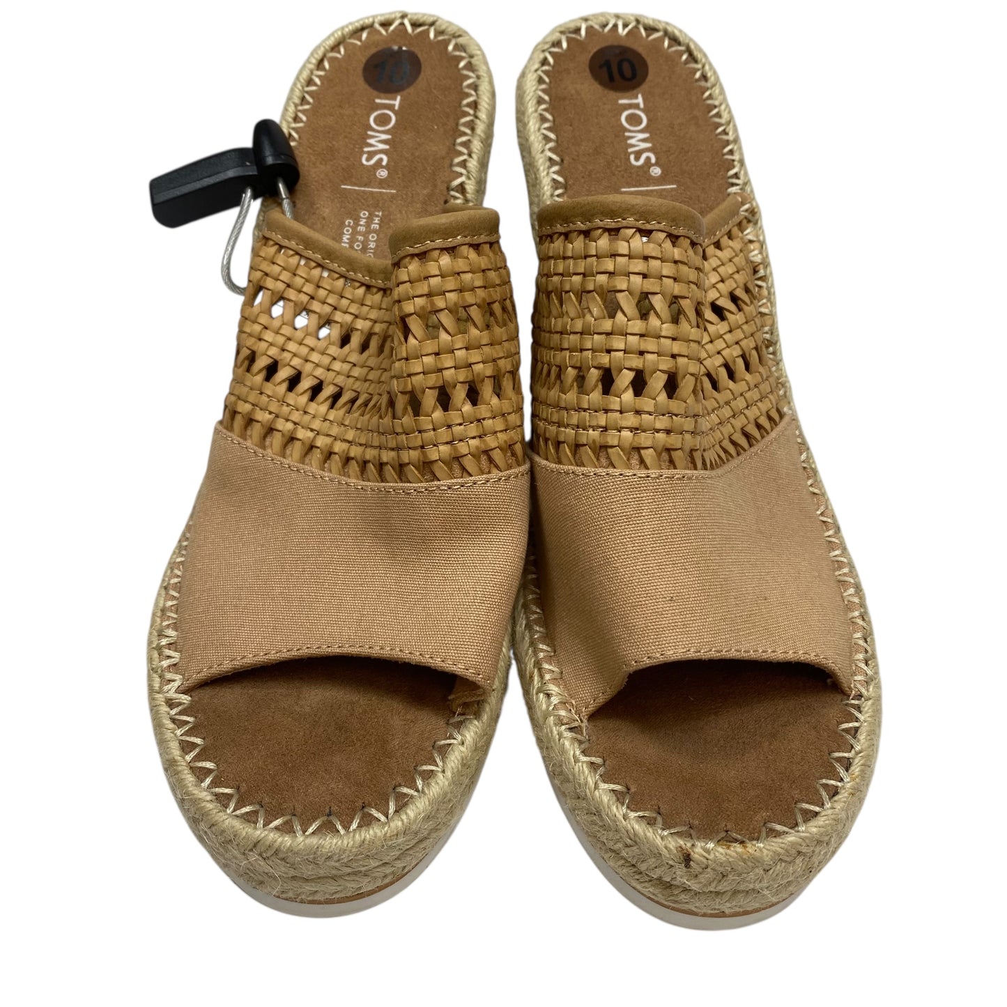 Shoes Heels Wedge By Toms In Brown & Tan, Size:10