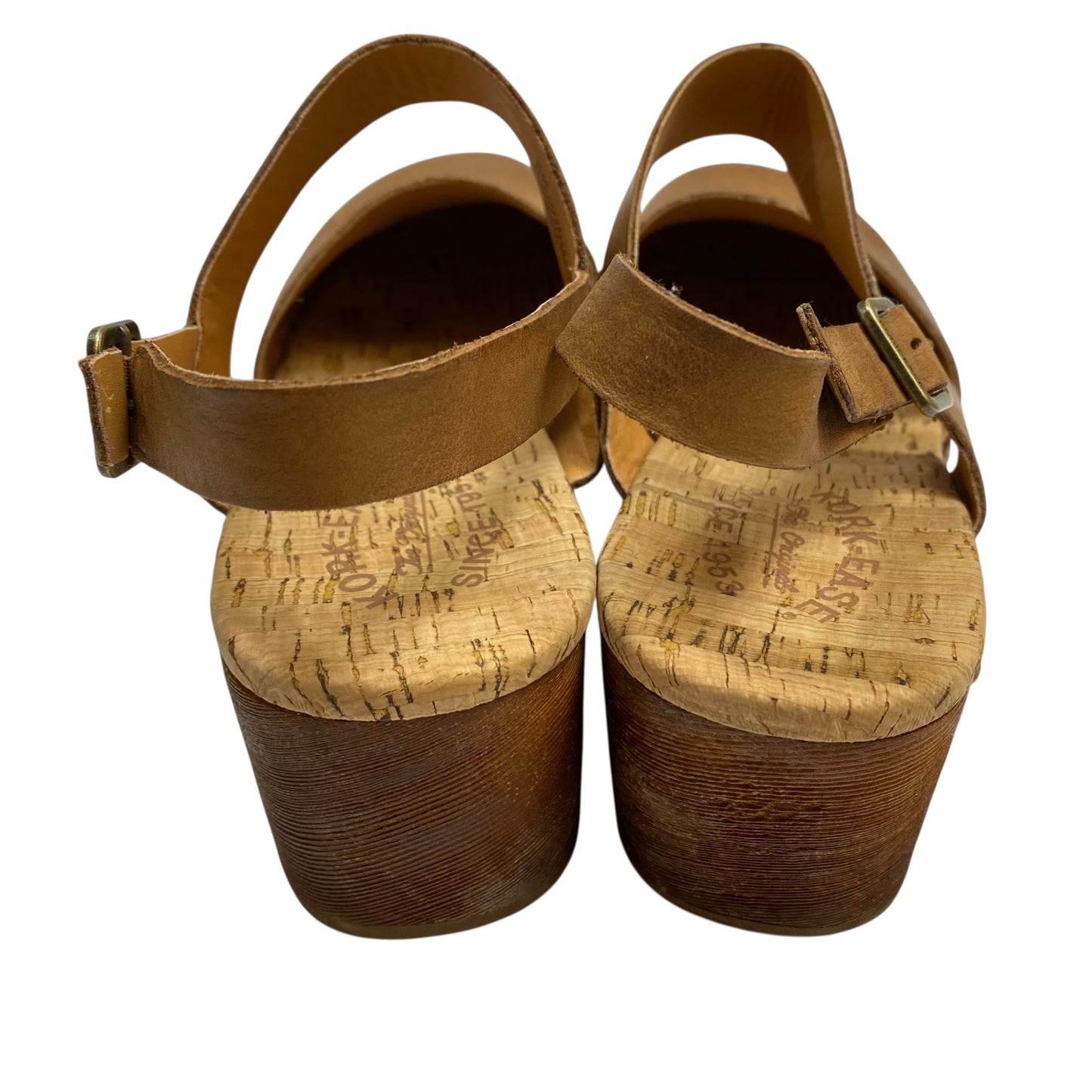 Shoes Heels Block By Kork Ease In Brown, Size:8