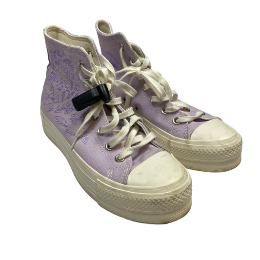 Shoes Sneakers Platform By Converse In Purple, Size:6.5