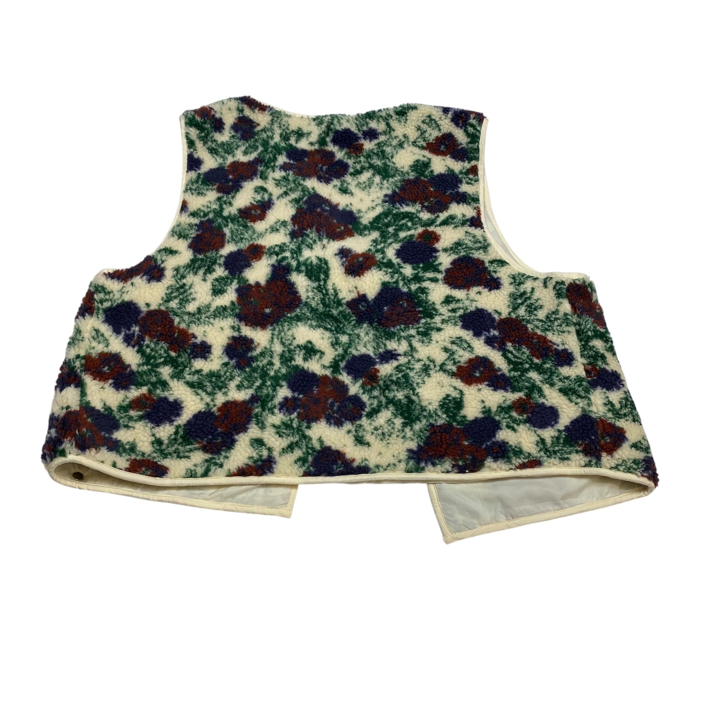Vest Faux Fur & Sherpa By Polagram In Multi, Size:L