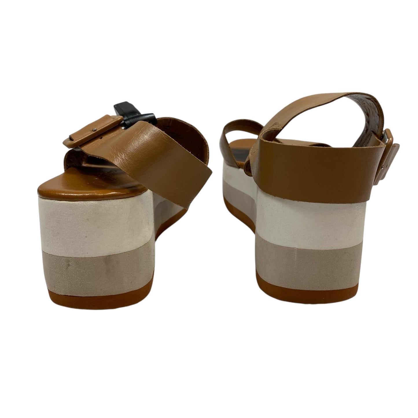 Sandals Heels Platform By Matisse In Tan, Size:7