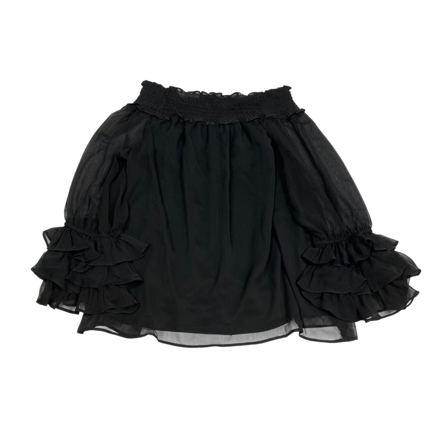 Top Ls By Cece In Black, Size:L
