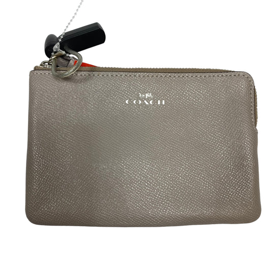Wristlet Designer By Coach In Taupe, Size:Small