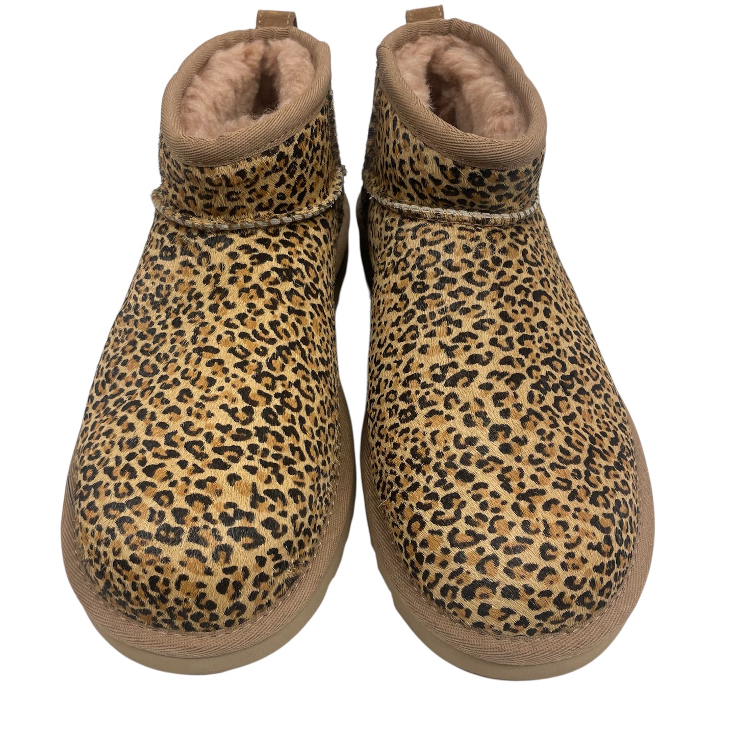 Boots Designer By Ugg In Animal Print, Size:8