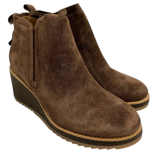 Boots Mid-Calf Flats By Sofft In Brown, Size:8