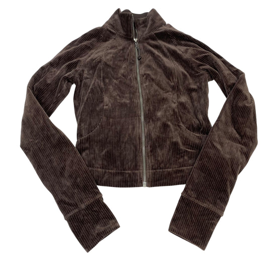 Athletic Jacket By Lululemon In Brown, Size:S