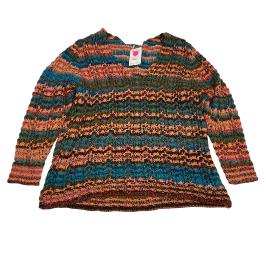 Sweater By Free People In Blue & Orange, Size:M