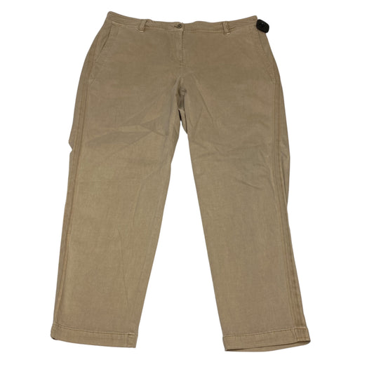 Pants Chinos & Khakis By J. Jill In Tan, Size:20