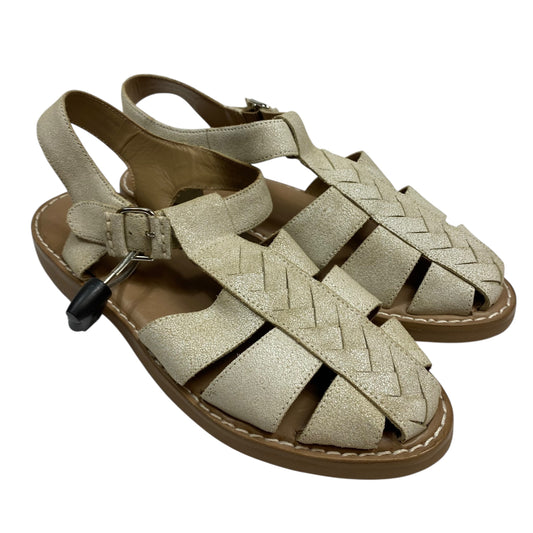 Sandals Flats By Kork Ease In Gold, Size:8