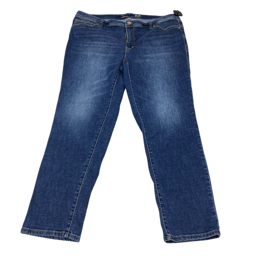 Jeans Straight By Seven 7 In Blue Denim, Size:20