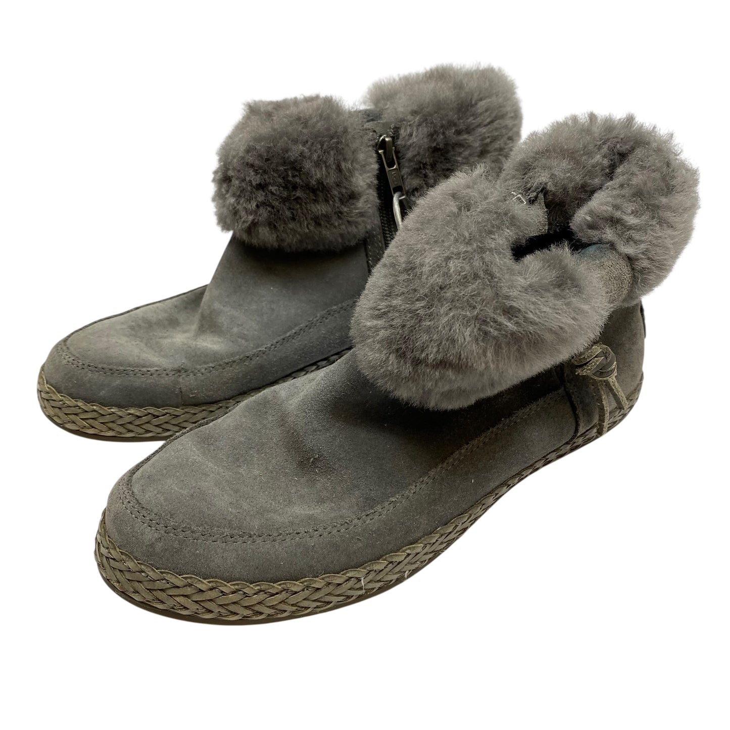 Boots Designer By Ugg In Grey, Size:8
