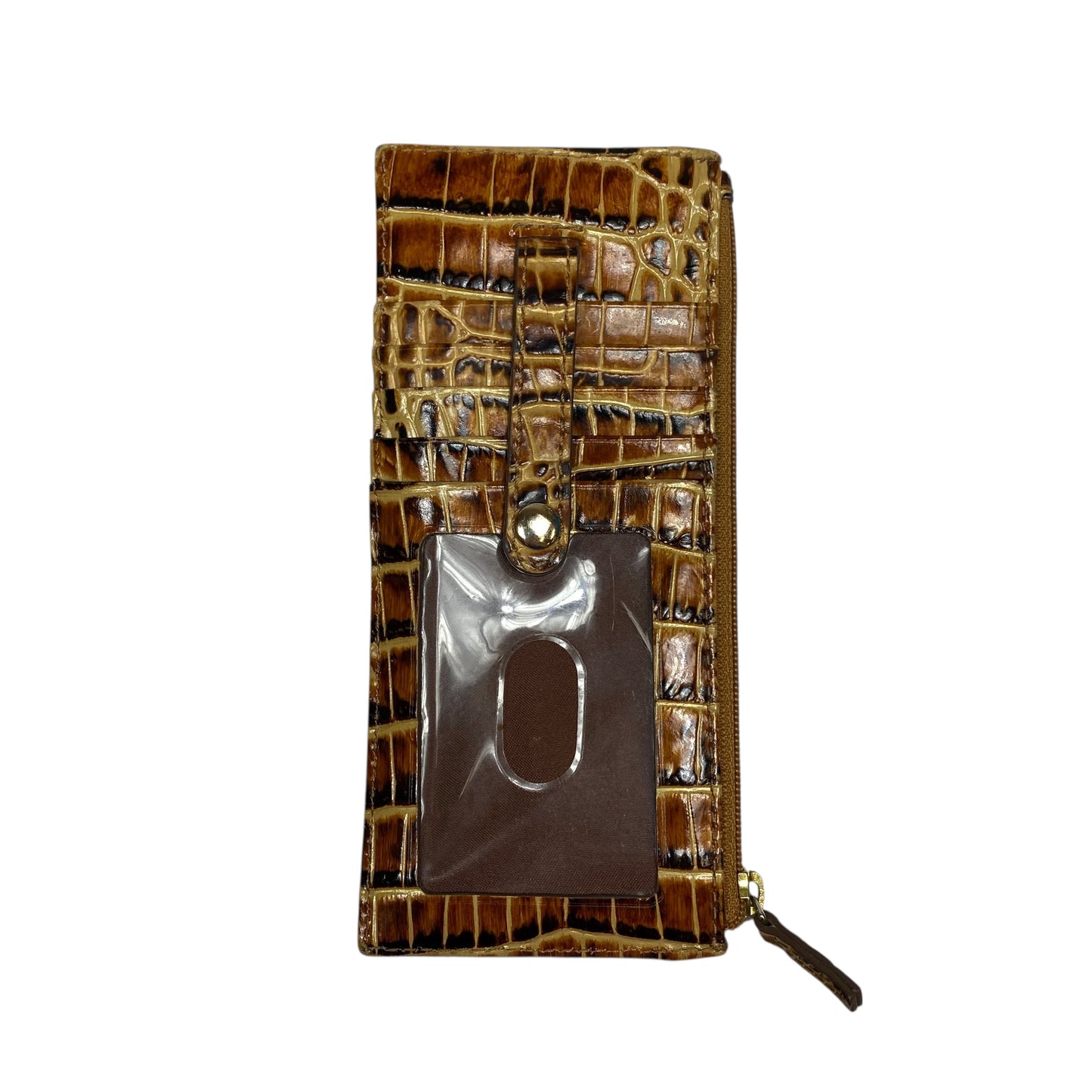 Wallet Designer By Brahmin In Brown & Tan, Size:Medium