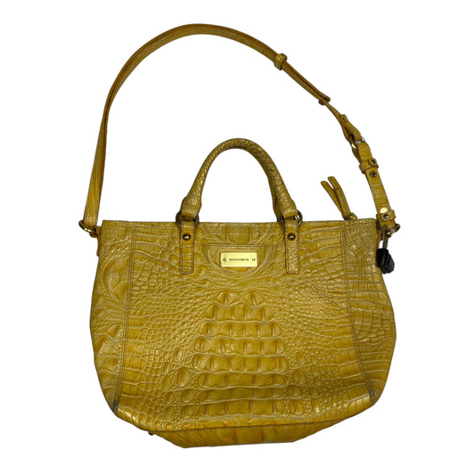 Handbag Designer By Brahmin In Yellow, Size:Medium