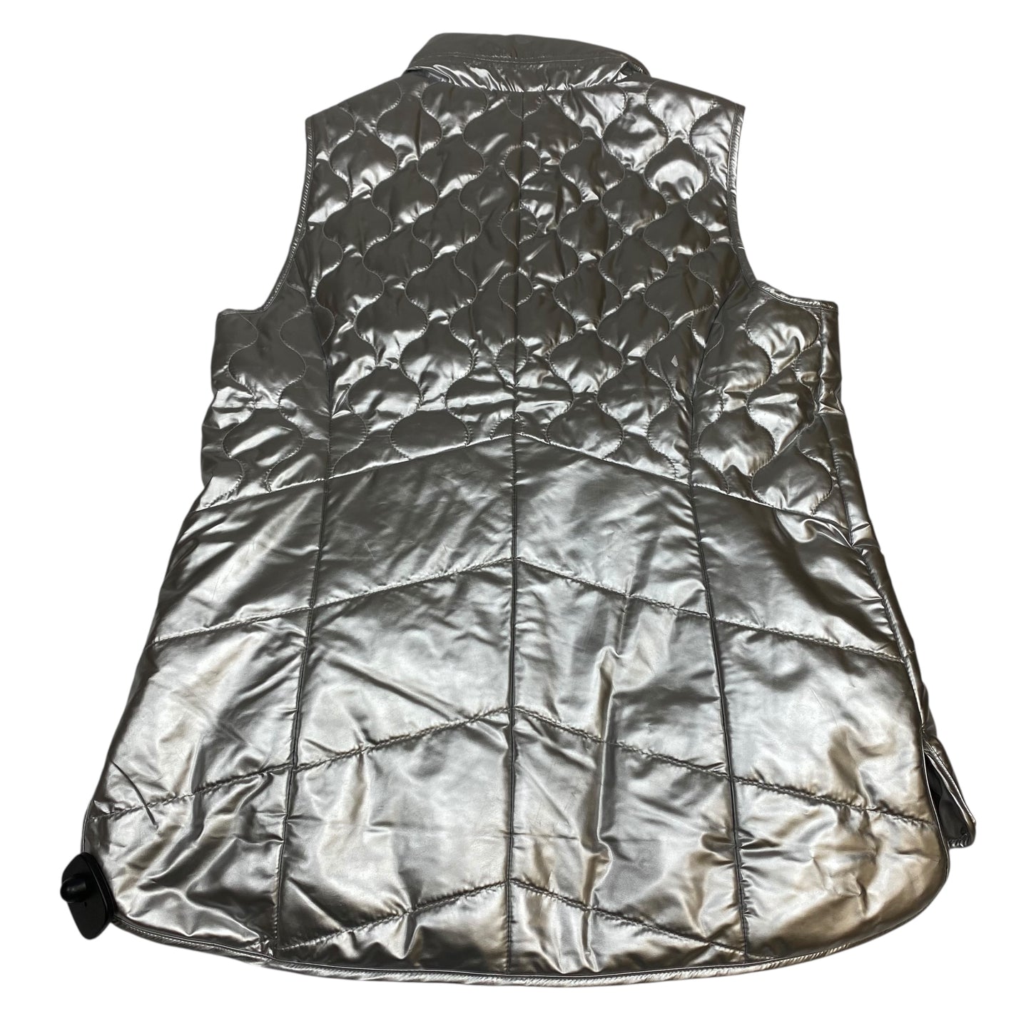 Vest Puffer & Quilted By Talbots In Silver, Size:S