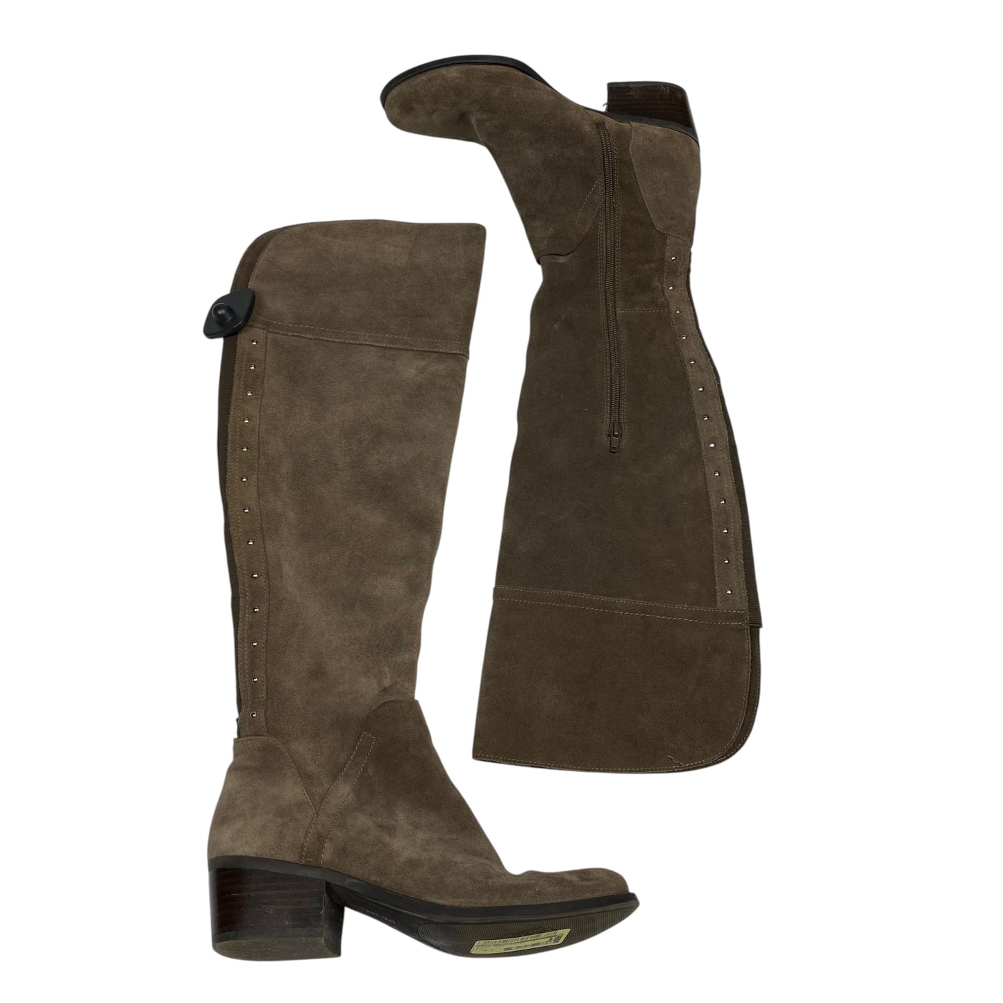 Boots Knee Heels By Vince Camuto In Brown, Size:8.5