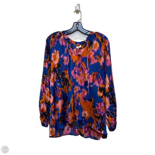 Top Long Sleeve By Ee Some In Multi-colored, Size: L