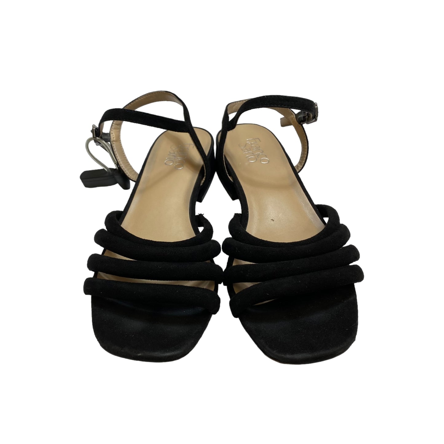 Black Sandals Flats Franco Sarto, Size 8.5