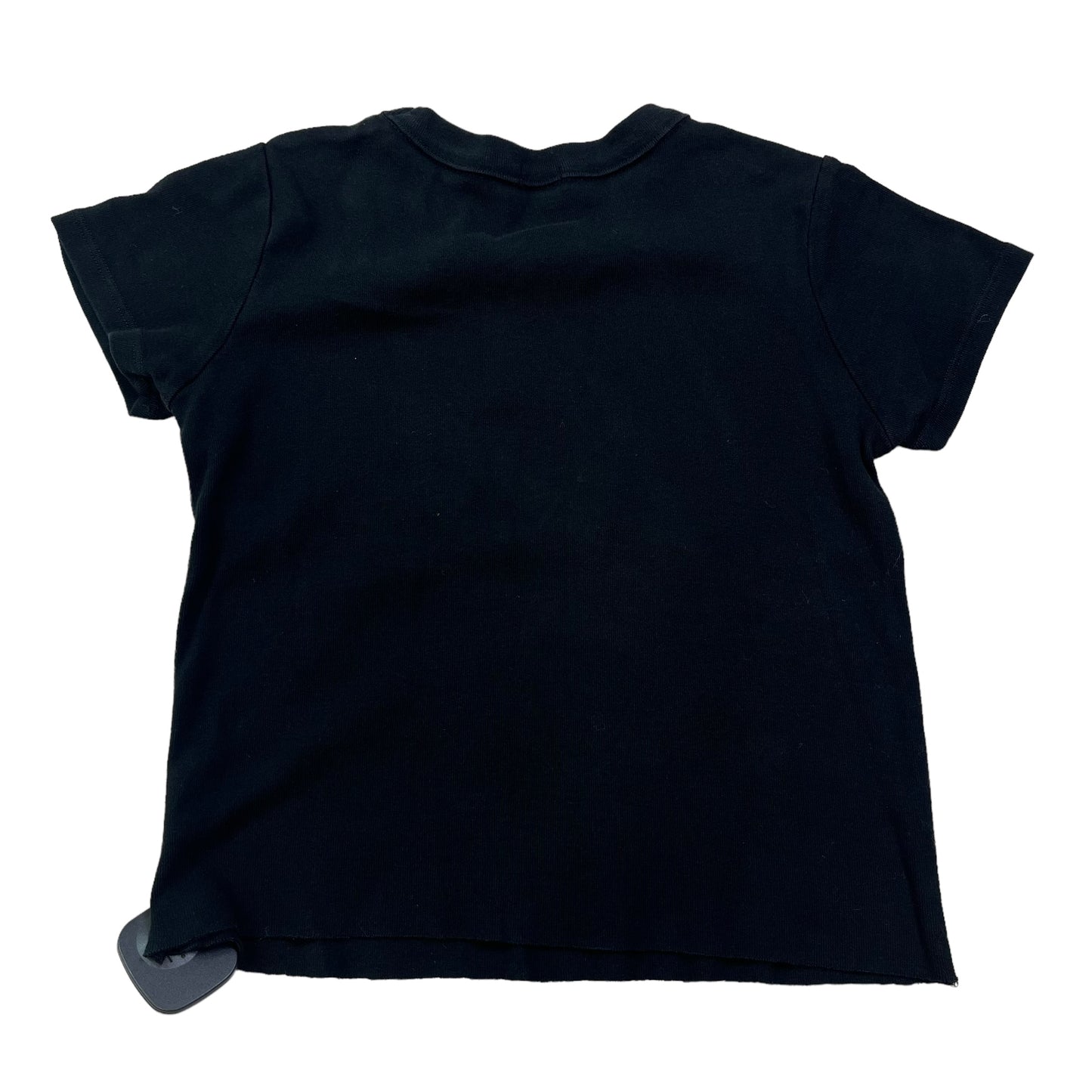 Black Top Short Sleeve Basic John Galt, Size S