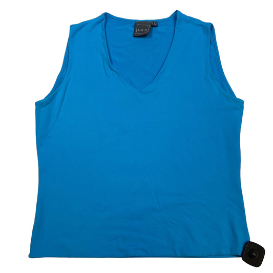 Blue Top Sleeveless Basic Clothes Mentor, Size M