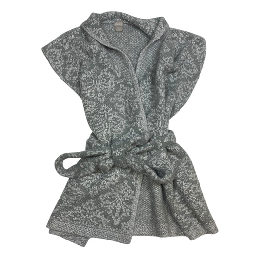 Sweater Cardigan By Chicos In Grey, Size: L