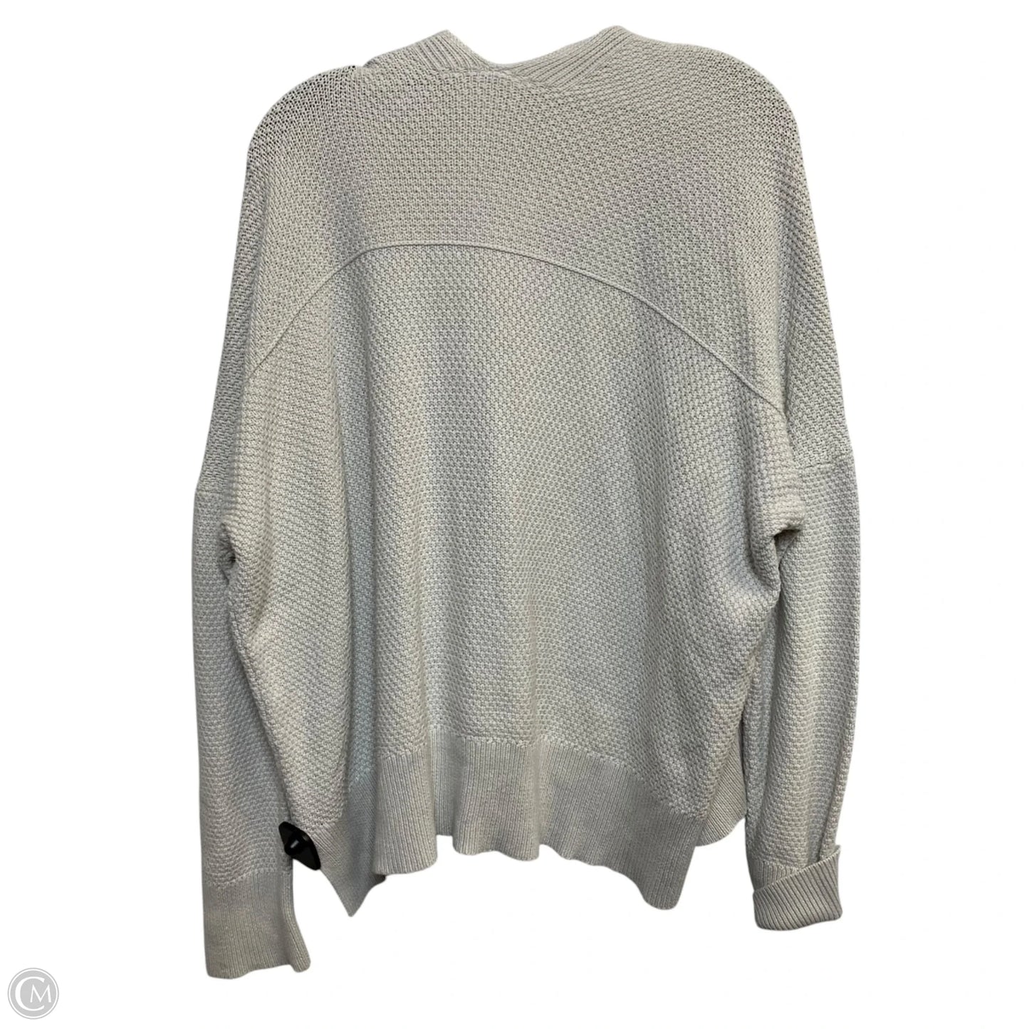 Sweater Cardigan By Gap In Grey, Size: Xl