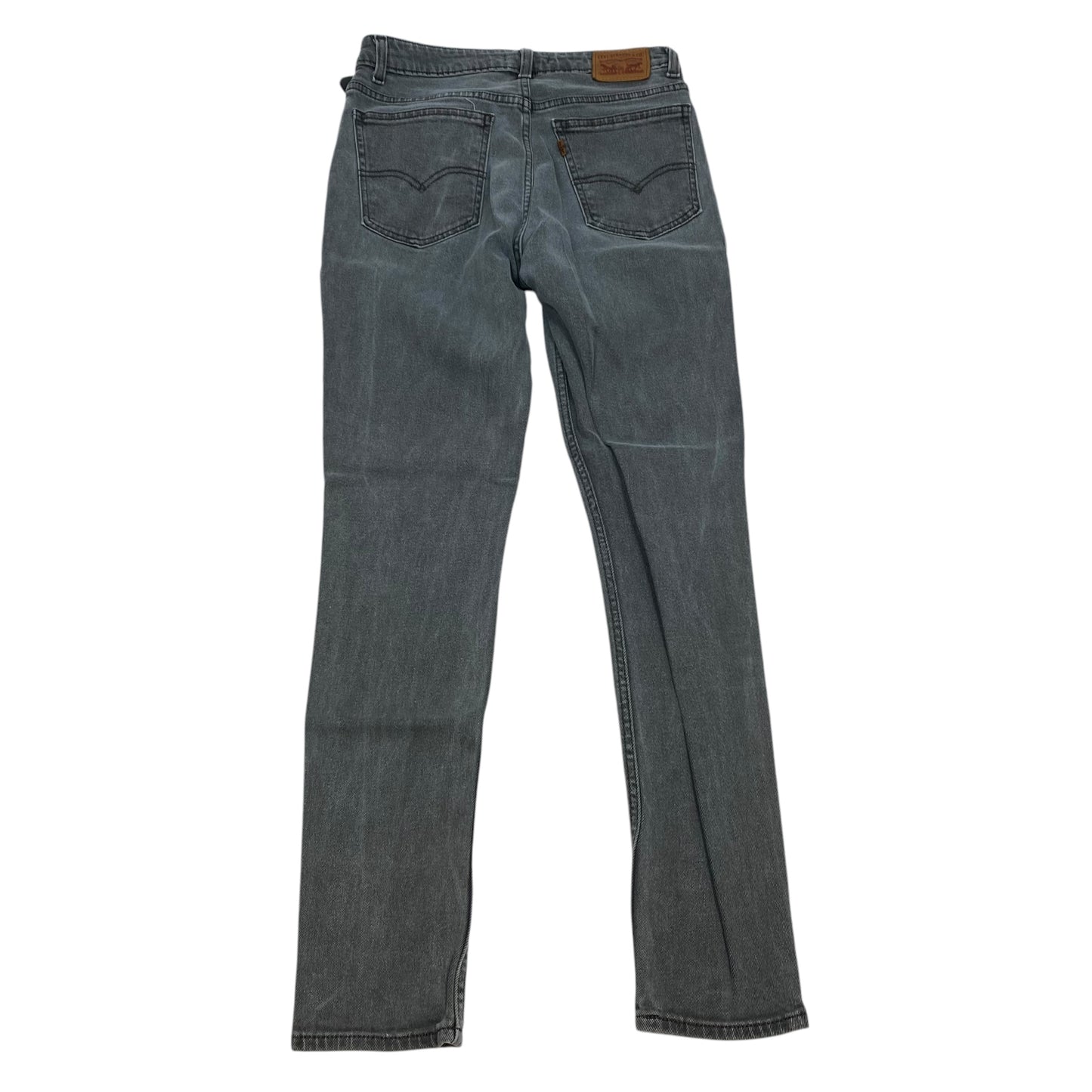 Jeans Skinny By Levis In Grey Denim, Size: 8