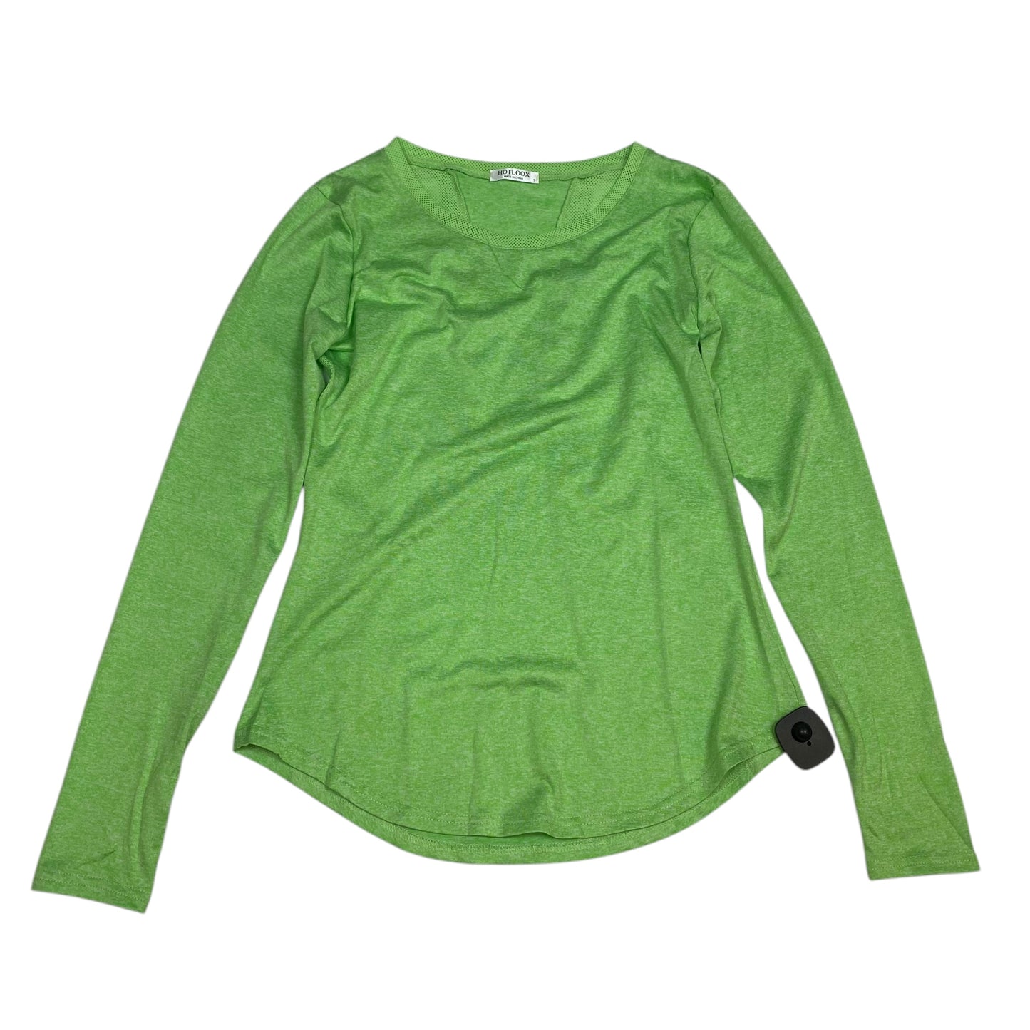 Athletic Top Long Sleeve Crewneck By Hotloox In Green, Size: S