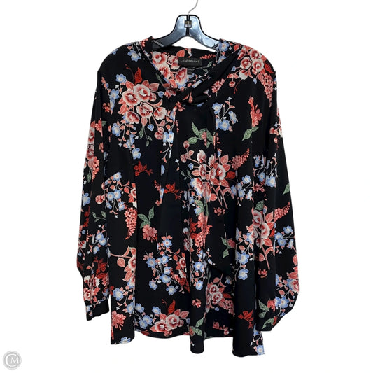 Top Long Sleeve By Lane Bryant In Black, Size: 3x