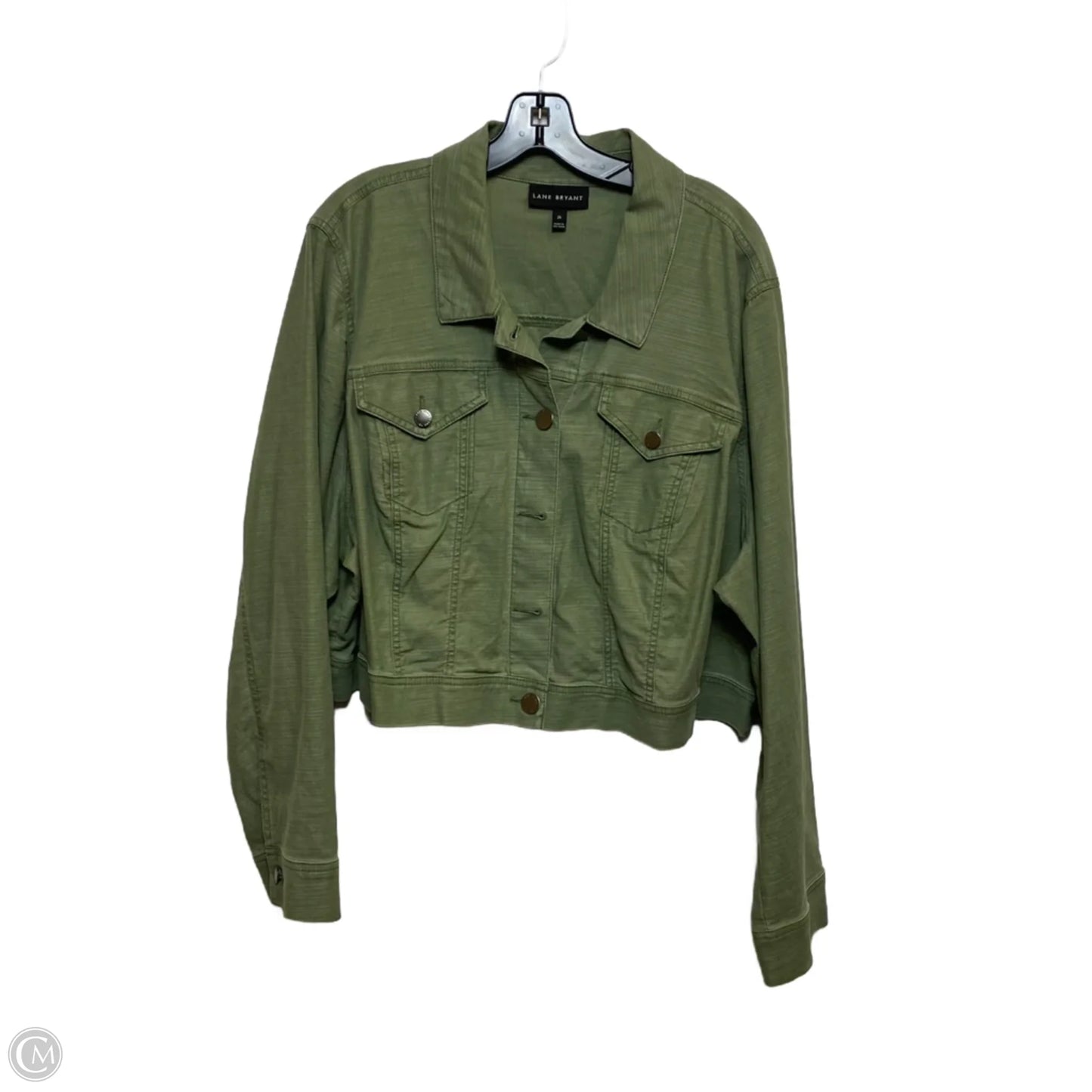 Jacket Shirt By Lane Bryant In Green, Size: 4x