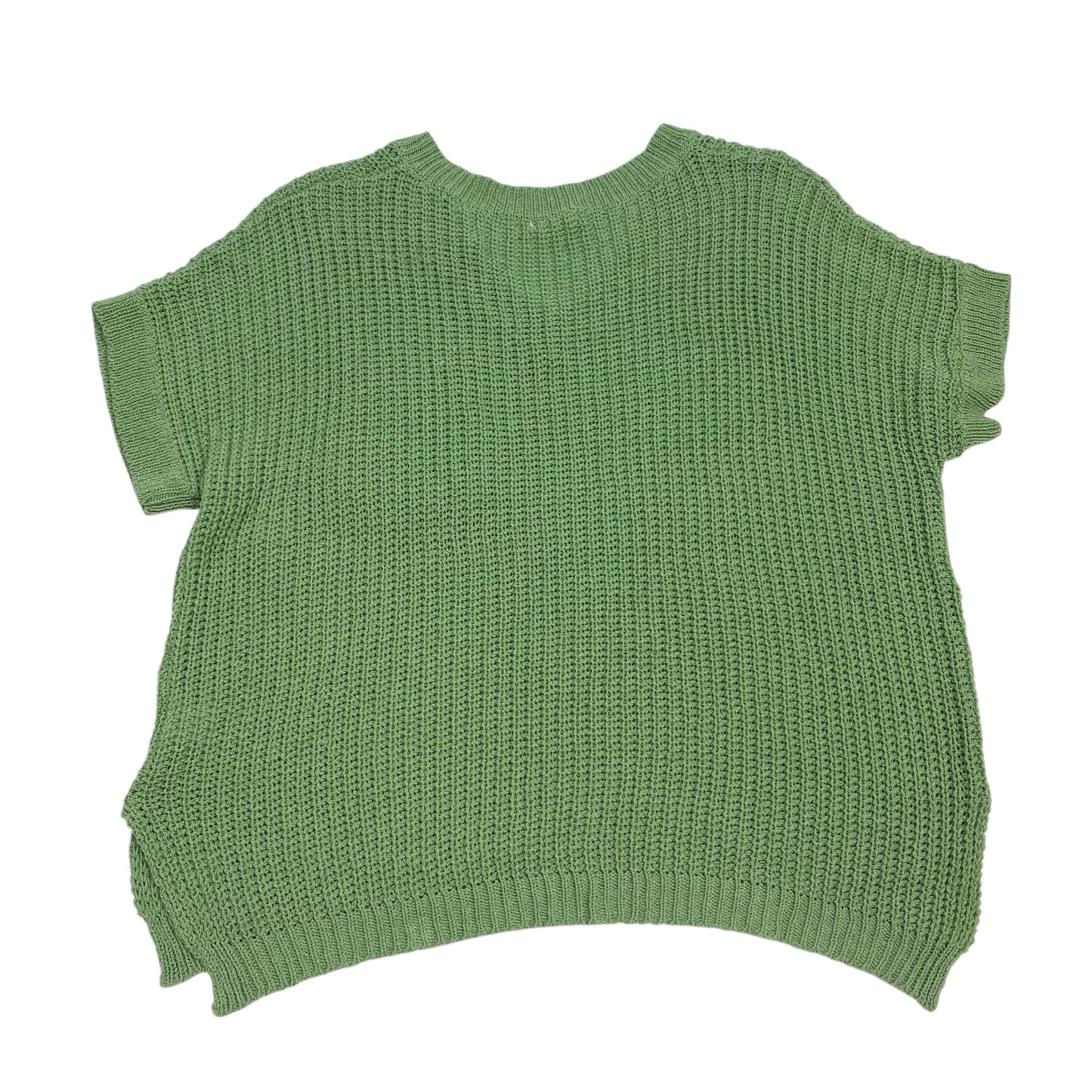 Sweater Short Sleeve By Bibi In Green, Size: S