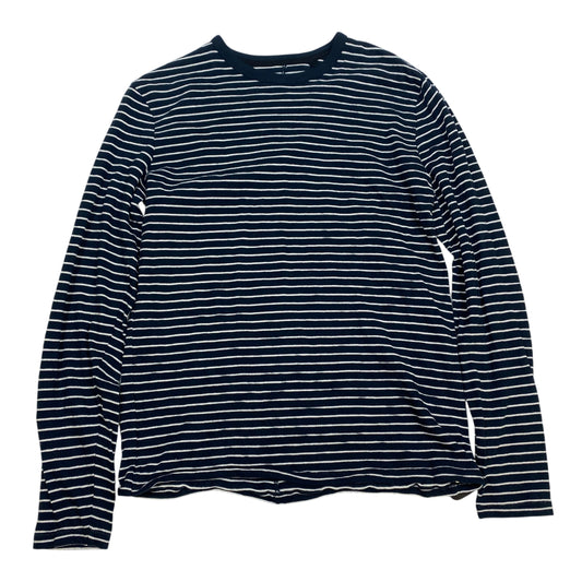 Top Long Sleeve Designer By Rag And Bone In Navy, Size: S