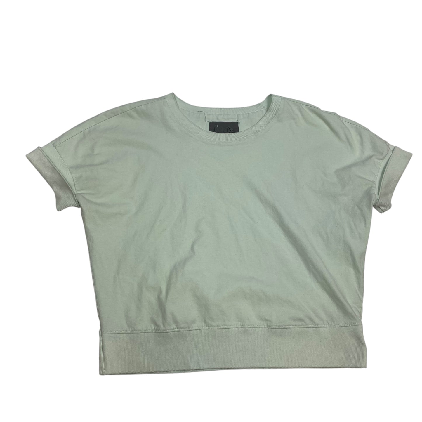 Top Short Sleeve By Anthropologie In Green, Size: S