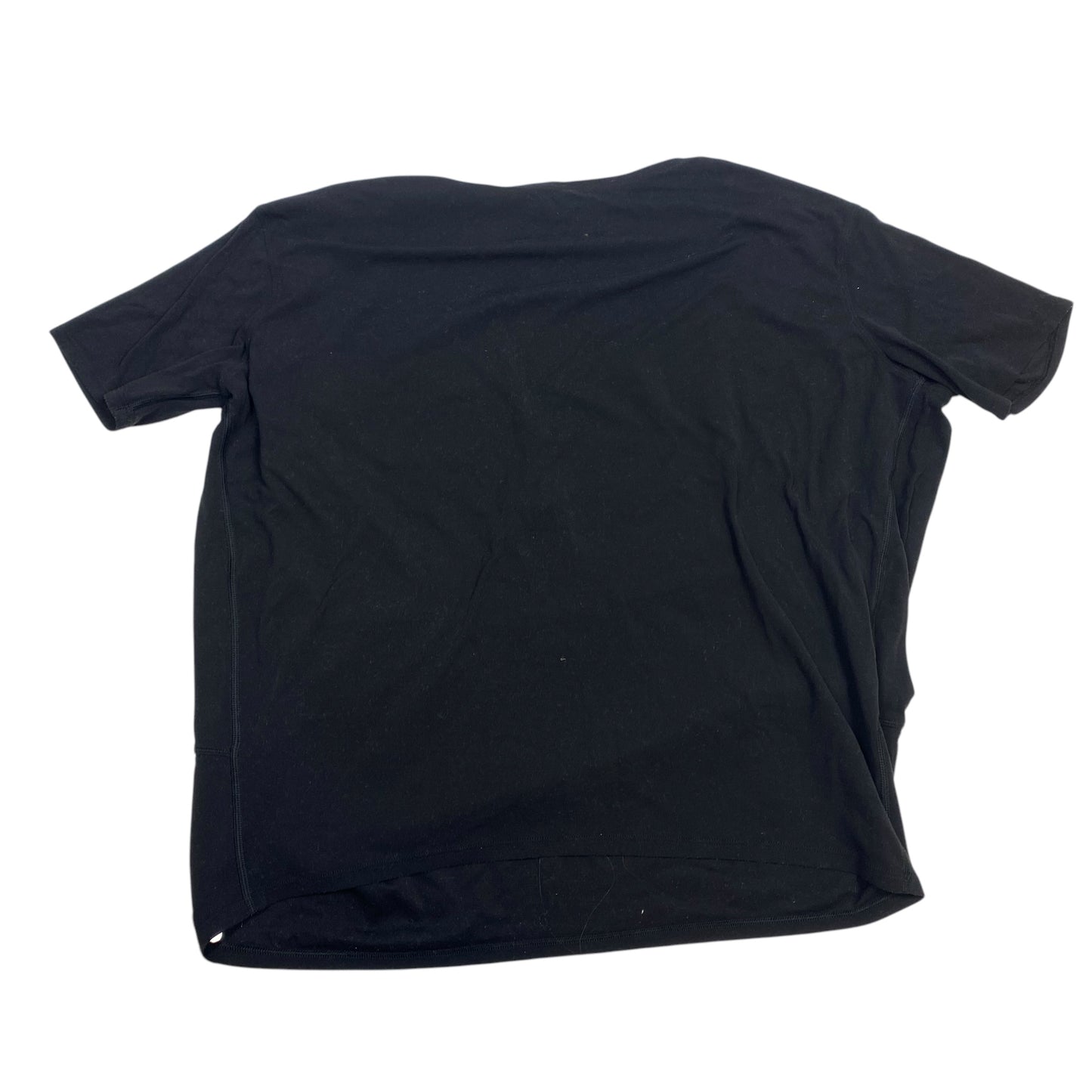 Athletic Top Short Sleeve By Lululemon In Black, Size: S